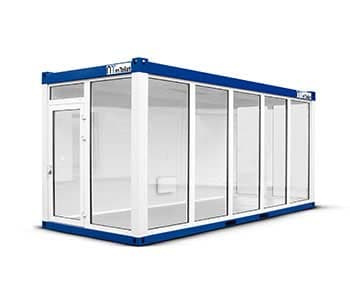 Przeszklony kontener biurowy Panorama